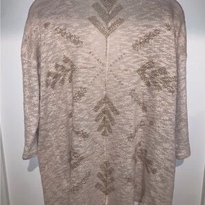 Ariat Beige Patterned Cardigan